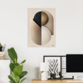 Luxury Art Deco Geometric Wall Art | Minimal ポスター (ホームオフィス)