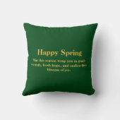 Luxury Art Nouveau Vine Throw Pillow クッション (裏面)