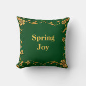 Luxury Art Nouveau Vine Throw Pillow クッション (正面)