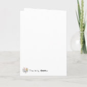 Luxury Artist Thank You Card | Ivory Minimalist  カード (裏面)