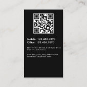 Luxury Auto Detailingカークリーニング修理qrコード 名刺 (裏面)