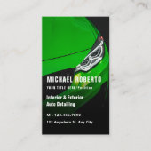 Luxury Auto Detailingカークリーニング修理qrコード 名刺 (正面)