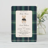 Luxury Baby Boy Shower Boy 招待状 (スタンド正面)