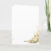 Luxury Baby Girl Shower Invitation Pink Gold Moon  カード (裏面)