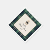 Luxury Baby Shower Boy スタンダードカクテルナプキン (角)