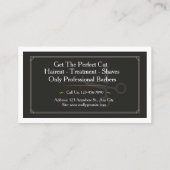 Luxury Barber Business Card Template | Modern Edit 名刺 (裏面)