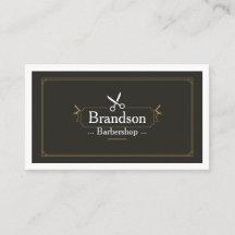 Luxury Barber Business Card Template | Modern Edit