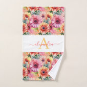 Luxury Bath Towel Set | Pamper Yourself w/ Flowers バスタオルセット (ハンドタオル)