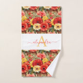 Luxury Bath Towel Set | Pamper Yourself w/ Flowers バスタオルセット (ハンドタオル)