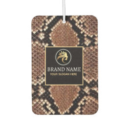 Luxury Beauty Salon Brand Brown Snake Skin カーエアーフレッシュナー