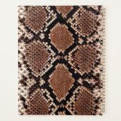 Luxury Beauty Salon Brand Brown Snake Skin  プランナー手帳 (裏面)