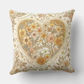 Luxury, , Beigi Gold ,Love Heart , Valentine's Day クッション (裏面)