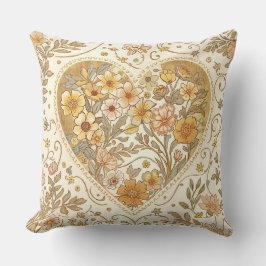 Luxury, , Beigi Gold ,Love Heart , Valentine's Day クッション