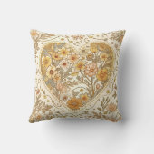 Luxury, , Beigi Gold ,Love Heart , Valentine's Day クッション (裏面)