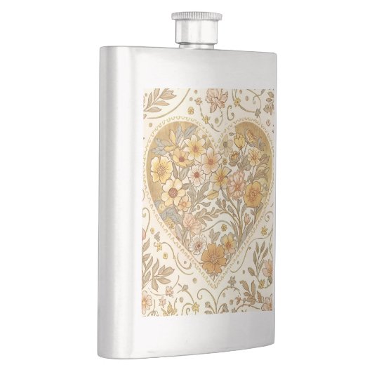 Luxury, , Beigi Gold ,Love Heart , Valentine's Day フラスク (右)