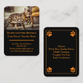Luxury Bengal Cat Breeder Business Card – Custom 名刺 (正面/裏面)