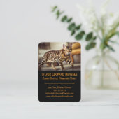 Luxury Bengal Cat Breeder Business Card – Custom 名刺 (スタンド正面)