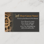 Luxury Bengal Cat Cattery Customizable  名刺 (正面)