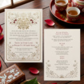 Luxury Bilingual Vietnamese English Wedding 招待状