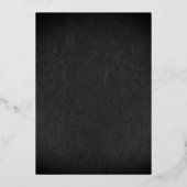 Luxury Birthday Newspaper Invite Program Foil Card 箔招待状 (裏面)