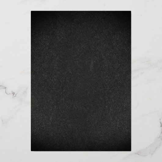 Luxury Birthday Newspaper Invite Program Foil Card 箔招待状 (裏面)