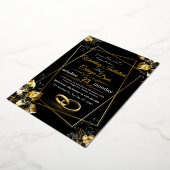 Luxury-Black-and-Gold-Floral-Wedding-Invitation- 箔招待状 (回転した状態)