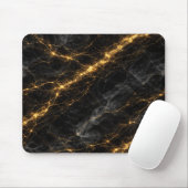 Luxury Black and Gold Marble Mouse Pad マウスパッド (マウス)