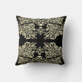 Luxury Black and Gold Personalized クッション (裏面)