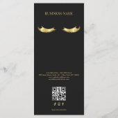 Luxury Black and Gold Salon Price List メニュー (裏面)