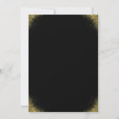 Luxury Black and Gold Wedding Invitation | Elegant 招待状 (裏面)