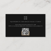 Luxury Black Beauty Consultant Makeup Artist Photo 名刺 (裏面)
