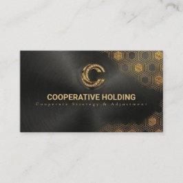 Luxury Black Brushed Metal Business Card 名刺