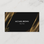 Luxury Black Gold Fashion Boutique Business Card 名刺 (裏面)