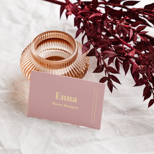 Luxury Black & Gold Minimalist Professional  名刺