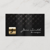 Luxury Black & Gold Music Arranger Business Card 名刺 (正面)