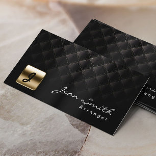 Luxury Black & Gold Music Arranger Business Card 名刺