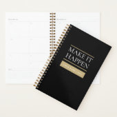 Luxury Black & Gold Planner | Custom Name & Year プランナー手帳 (ディスプレー)