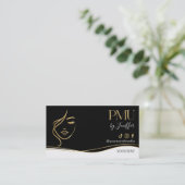 Luxury Black & Gold PMU Bussines card 名刺 (スタンド正面)