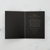 Luxury Black & Gold Watch & Fountain Pen Birthday カード (内部)
