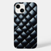 Luxury Black Metallic Diamond Phone Case - Sleek  Case-Mate iPhoneケース (裏面)