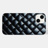 Luxury Black Metallic Diamond Phone Case - Sleek  Case-Mate iPhoneケース (裏面 (横))