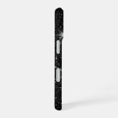 Luxury Black Night Sky Starry Sparkle iPhone 16 Ca 16ケース (右側面)