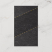 Luxury Blank Appointment Card – Black & Gold 予約カード (裏面)