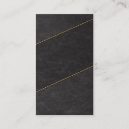 Luxury Blank Appointment Card – Black & Gold 予約カード