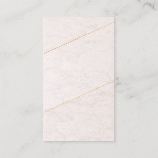Luxury Blank Business Card – Ivory & Gold 名刺 (裏面)