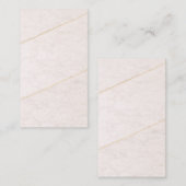 Luxury Blank Business Card – Ivory & Gold 名刺 (正面/裏面)