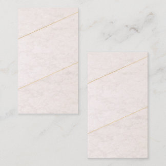 Luxury Blank Business Card – Ivory & Gold 名刺