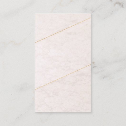 Luxury Blank Business Card – Ivory & Gold 名刺 (正面)