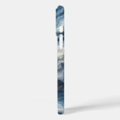 Luxury Blue and White Water Ripple Phone Case  Case-Mate iPhoneケース (裏面 / 左)