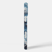 Luxury Blue and White Water Ripple Phone Case  Case-Mate iPhoneケース (裏面 / 右)